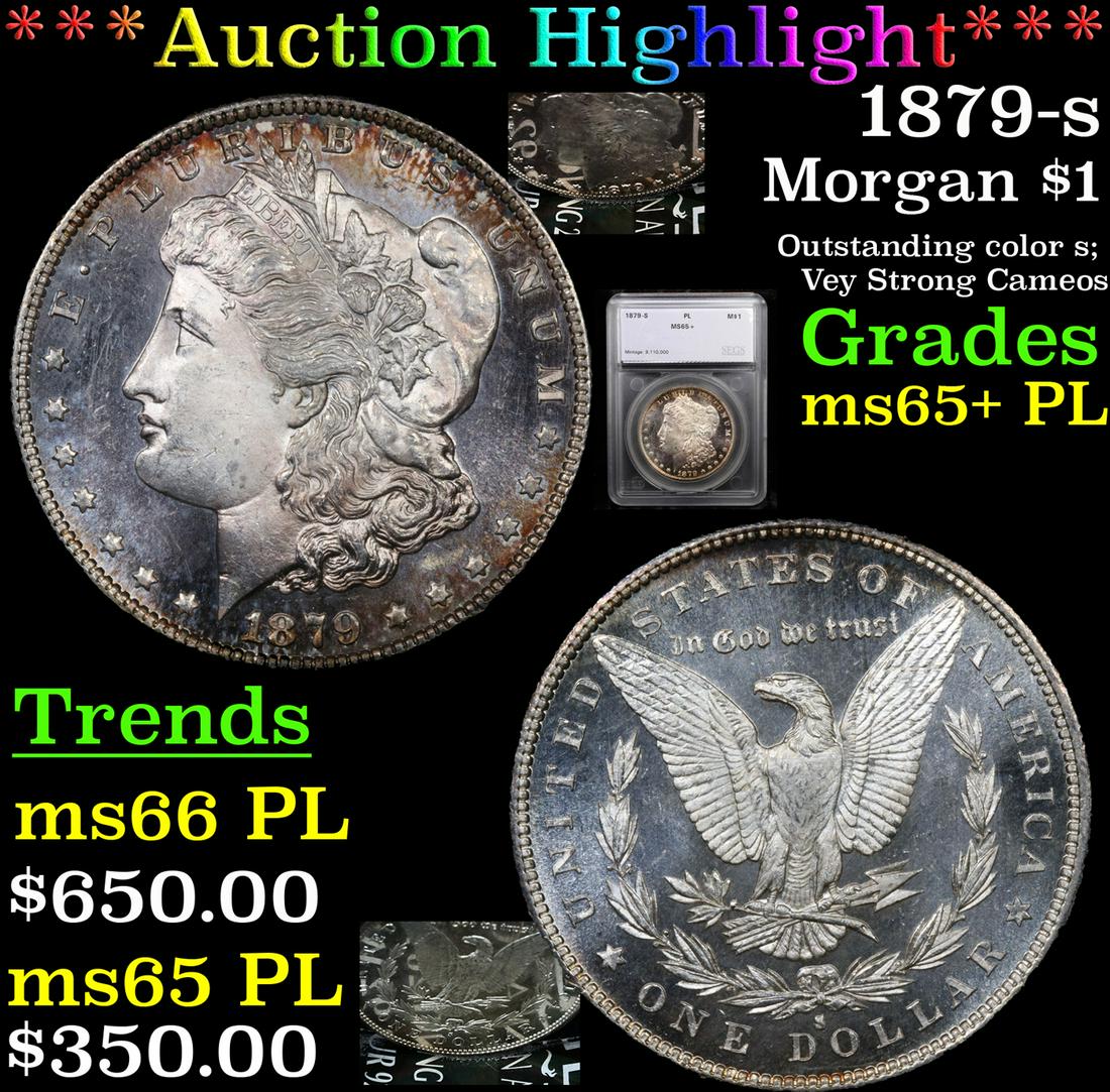 *Highlight* 1879-s Morgan $1 Graded ms65+ PL (1 of 7)