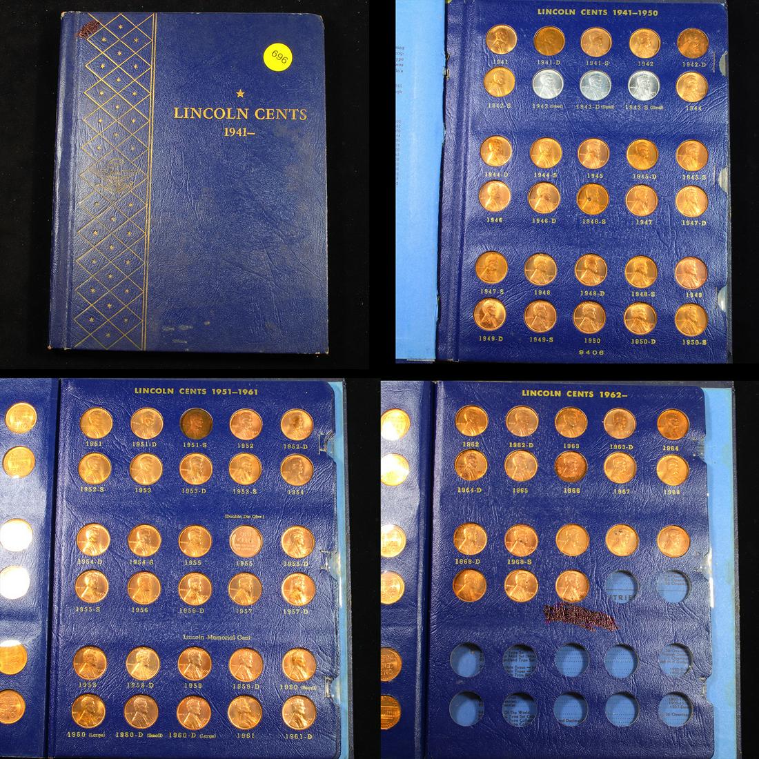 Complete Lincoln Cent Book 1941-1970 78 coins (1 of 5)