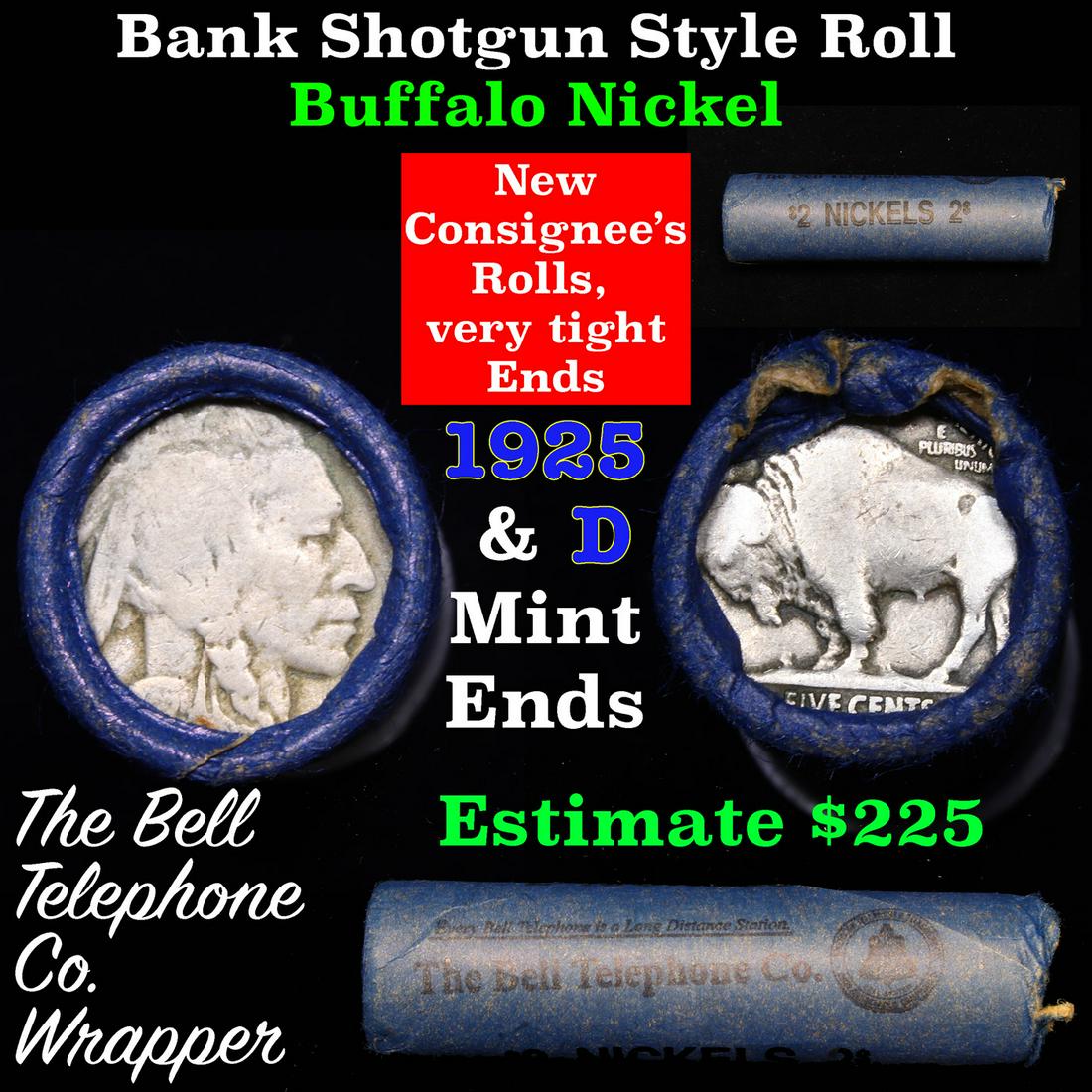 Buffalo Nickel Shotgun Roll in Old Bank Style 'Bell (1 of 5)