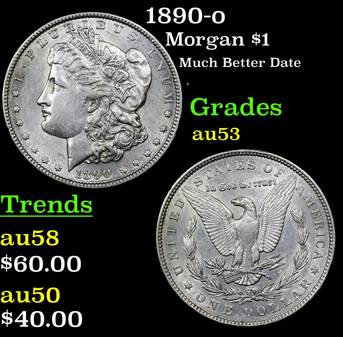 1890-p Morgan Dollar $1 Grades Select AU (1 of 3)