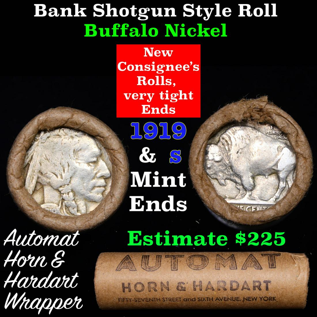 Buffalo Nickel Shotgun Roll in Old Bank Style 'Automat (1 of 4)