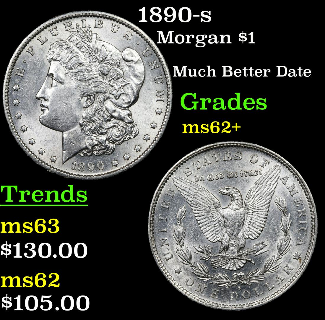 1890-s Morgan $1 Grades Select Unc (1 of 3)