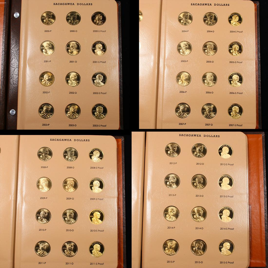 near Complete Sacagawea Dollar Book 2000-2015 48 coins (1 of 6)