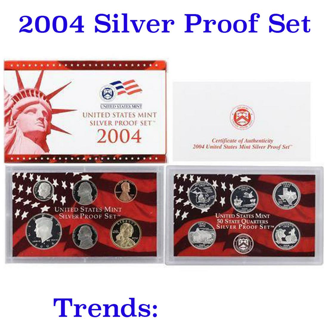 2004 United States Silver Proof Set - 11 pc set, about (1 of 1)
