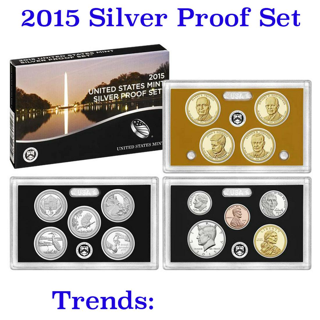 2015 United States Mint Proof Set - 14 Pieces! About 1 (1 of 1)