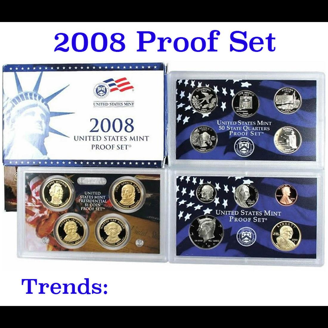 2008 United States Mint Proof Set - 14 Pieces - (1 of 1)