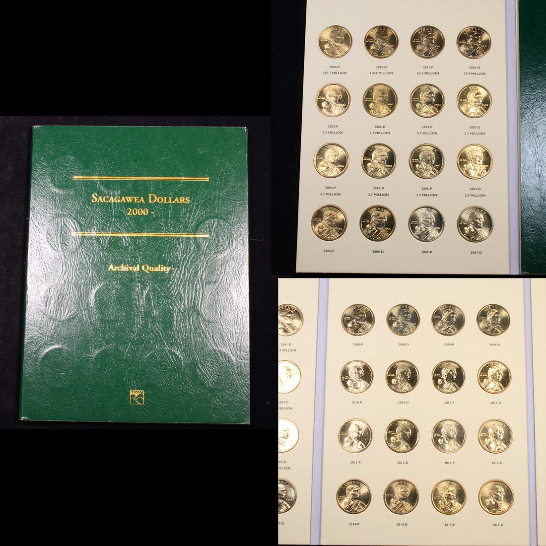 Complete Sacagawea Dollar Book 2000-2015 32 coins (1 of 4)