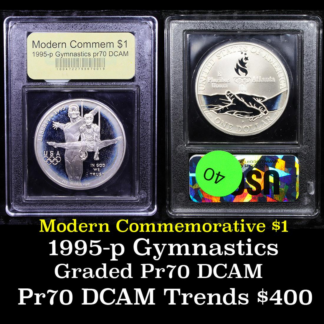 Proof 1995-P Olympic Gymnast Modern Commem Dollar $1 (1 of 3)