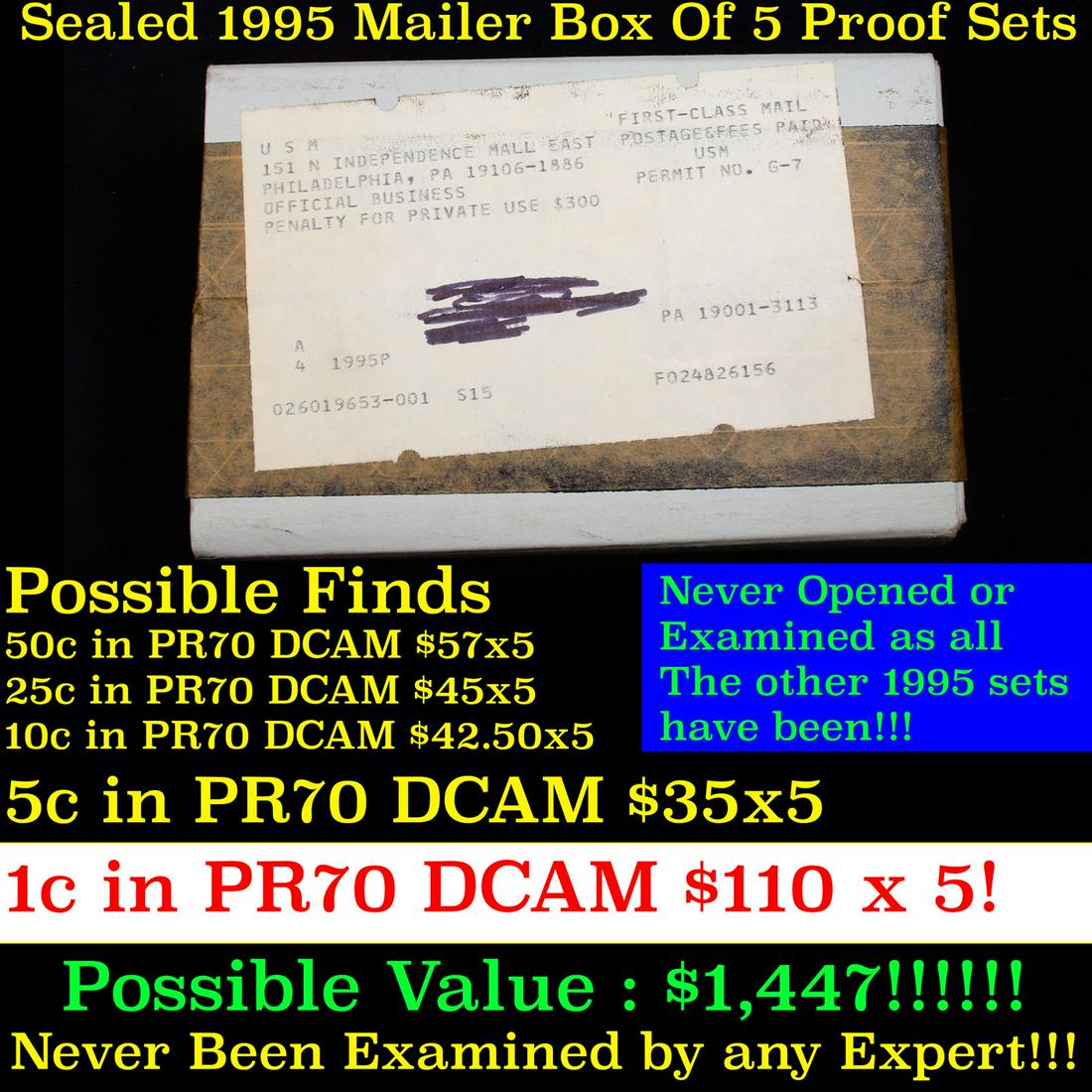 ***Auction Highlight*** Original sealed box 4- 1995 (1 of 3)