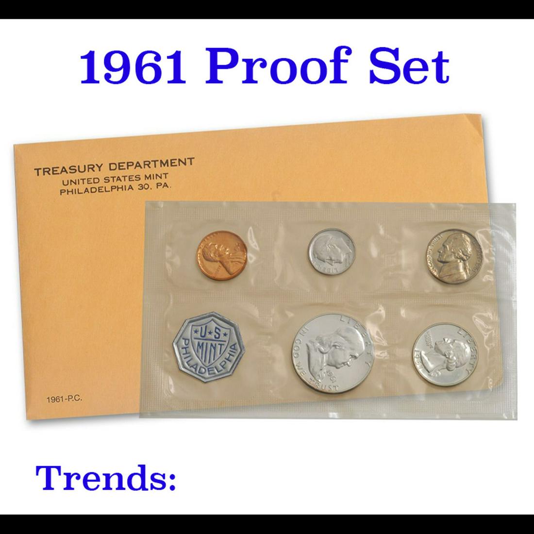 1961 Proof Set Original Packaging Including Mint Letter (1 of 1)