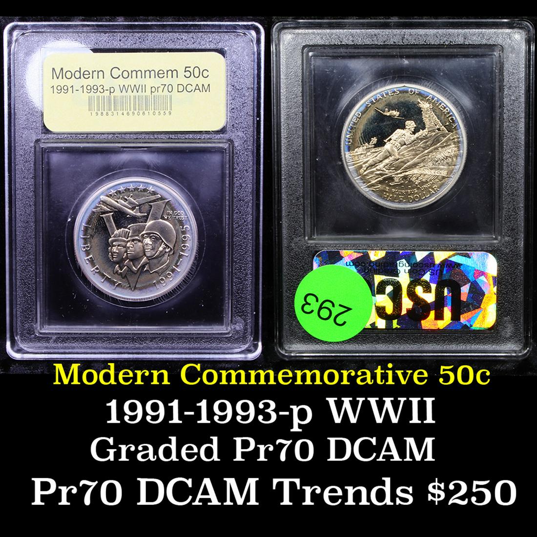 Proof 1991-1995-P WWII Modern Commem Half Dollar 50c (1 of 3)
