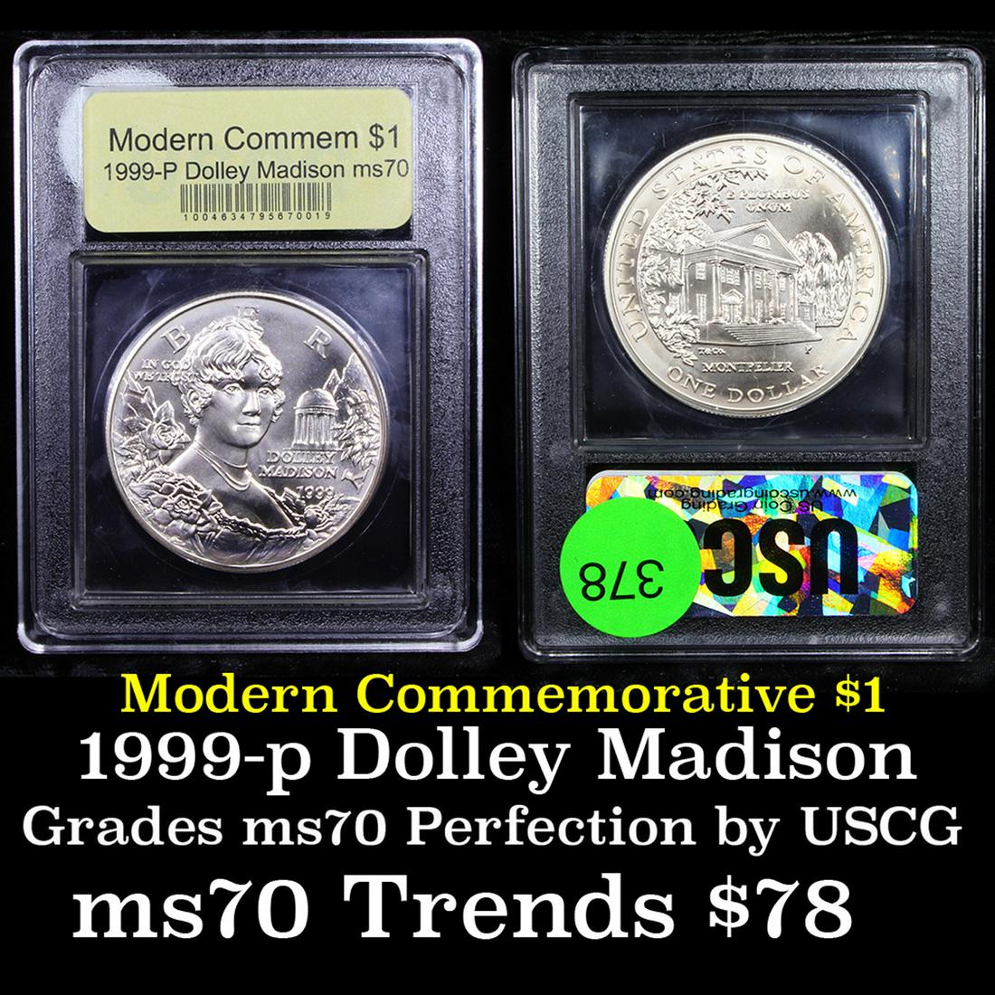 1999-p Dolley Madison Modern Commem Dollar $1 Graded (1 of 3)