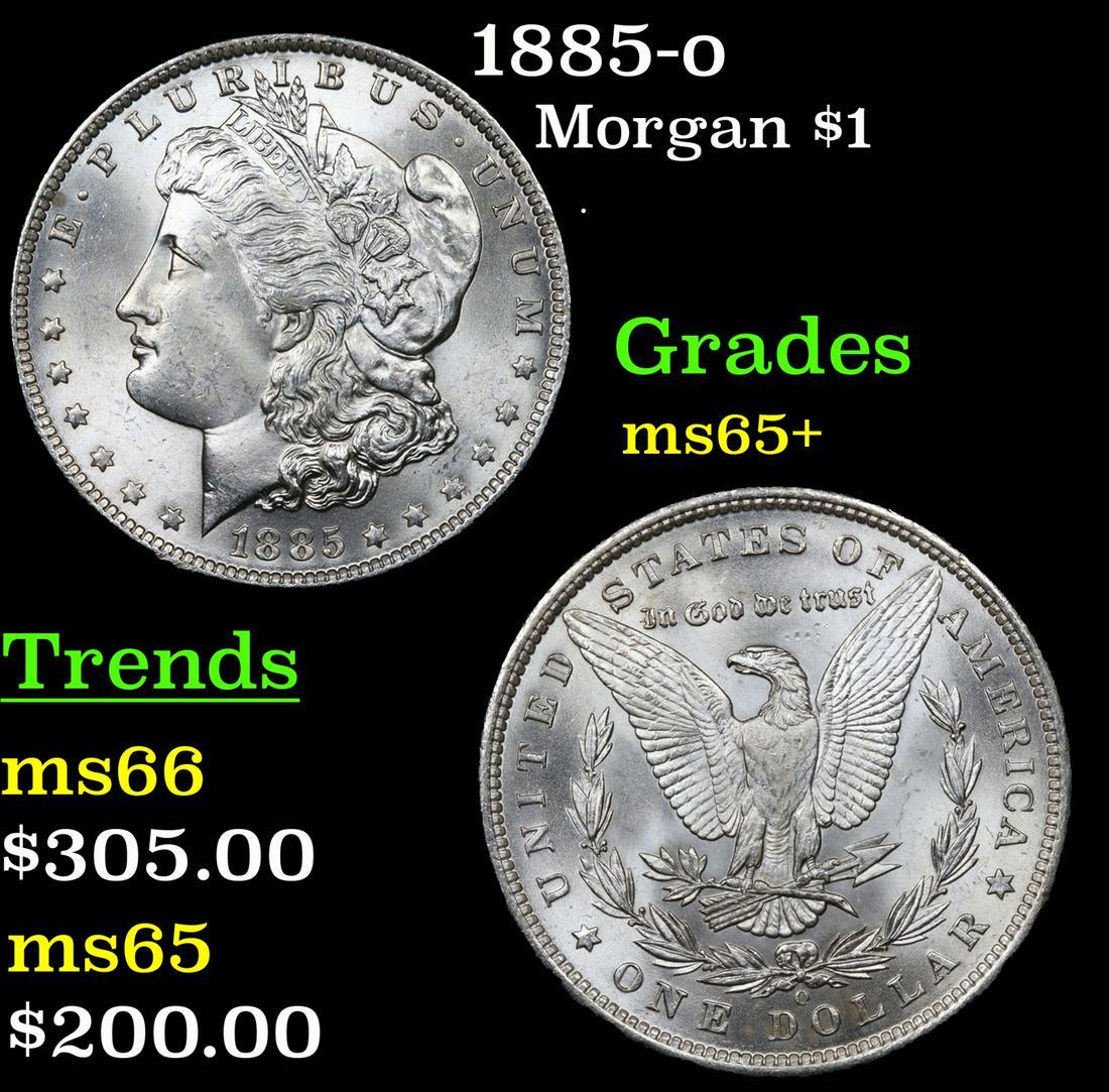 1885-o Morgan $1 Grades GEM+ Unc (1 of 3)