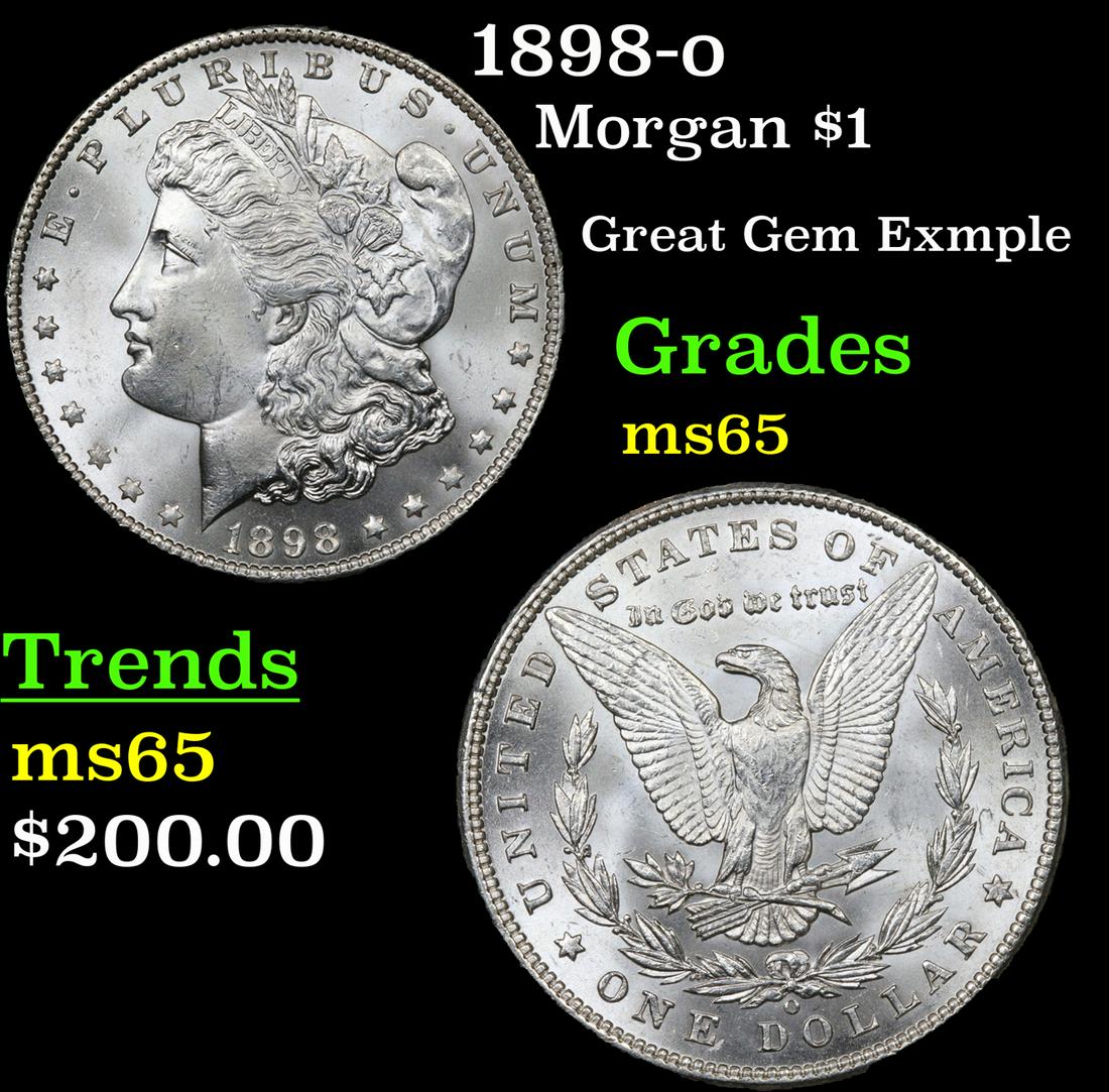 1898-o Morgan $1 Grades GEM Unc (1 of 3)