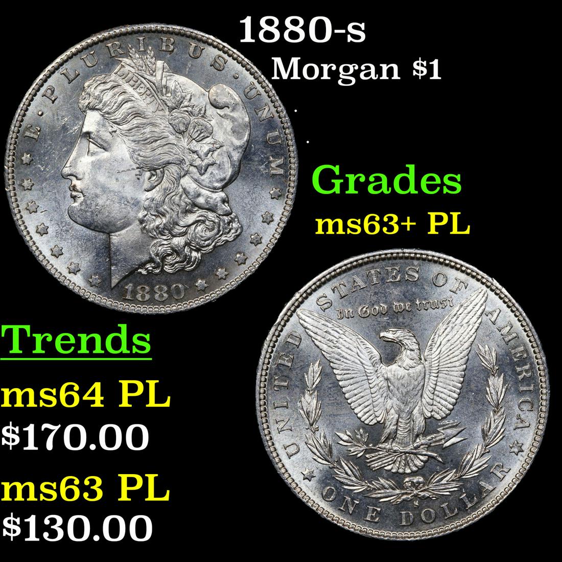 1880-s Morgan $1 Grades Select Unc+ PL (1 of 3)