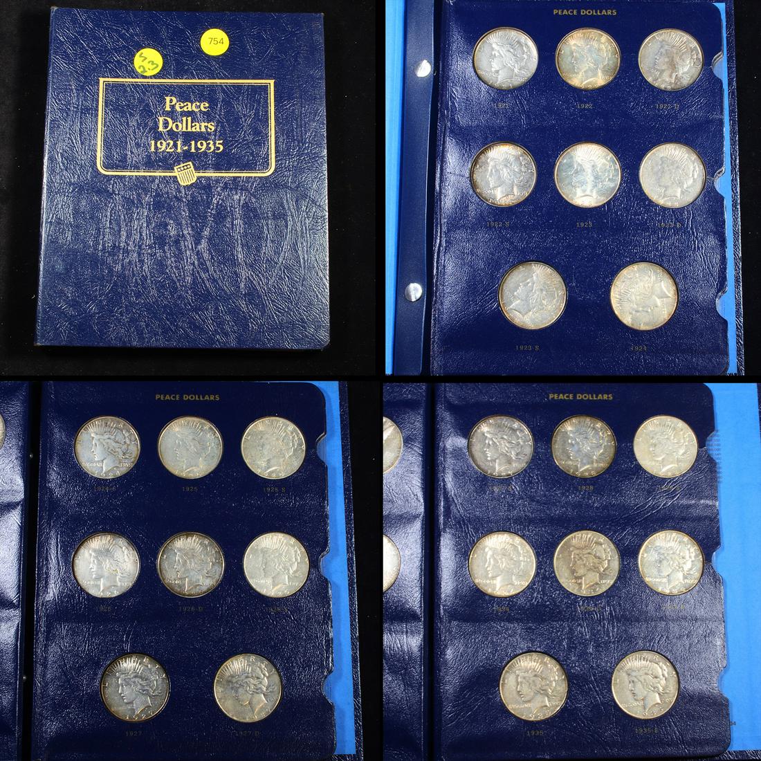 ***Auction Highlight*** Complete Peace Dollar book (1 of 5)
