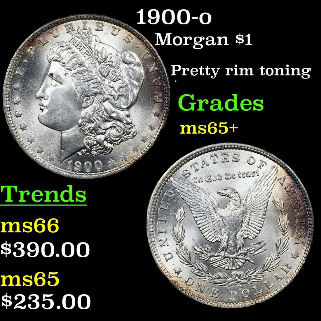 1900-o Morgan $1 Grades GEM+ Unc (1 of 3)