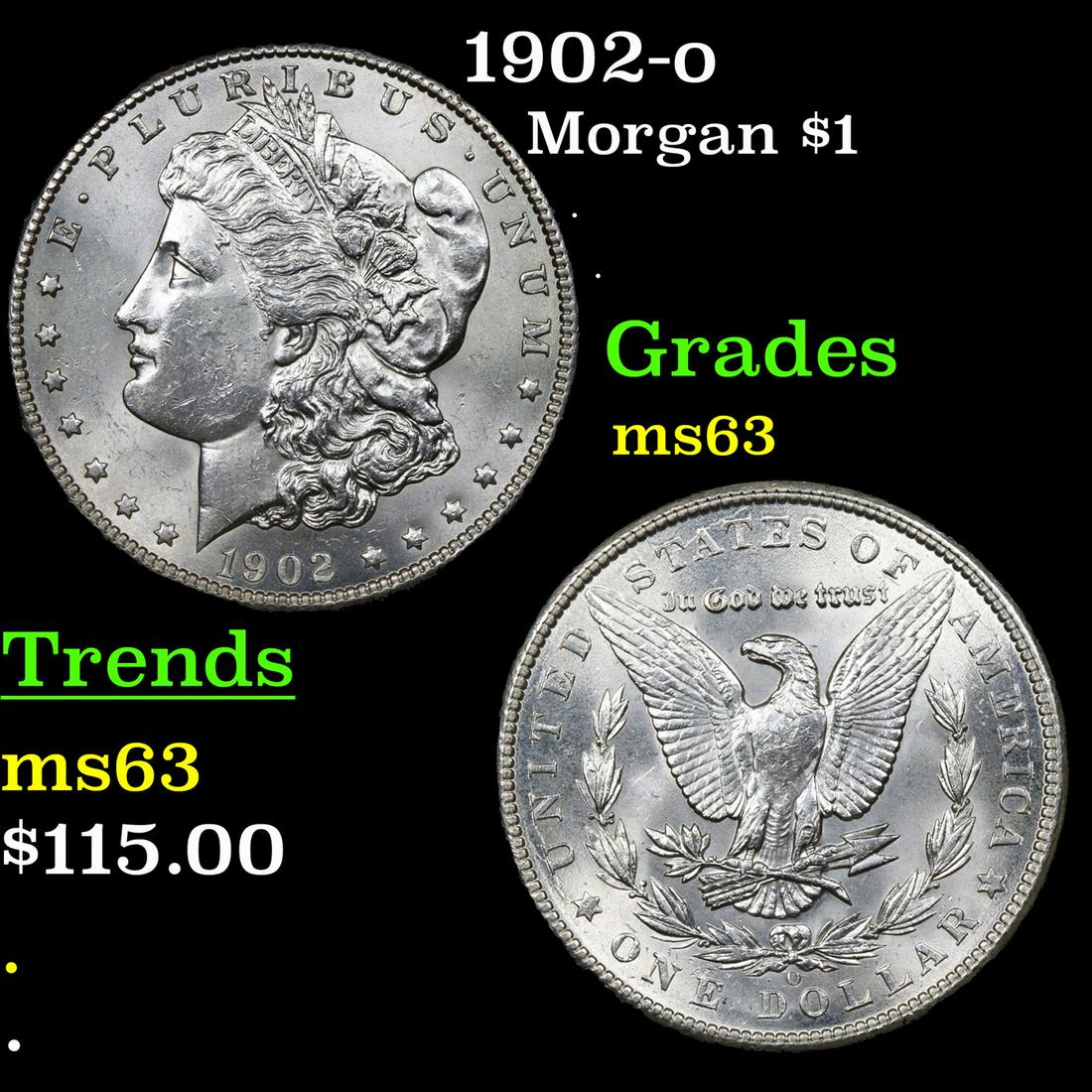 1902-o Morgan $1 Grades Select Unc (1 of 3)