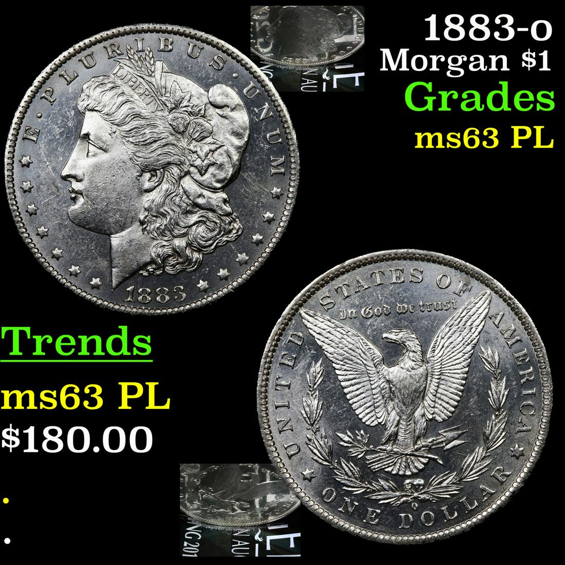 1883-o Morgan $1 Grades Select Unc PL (1 of 7)