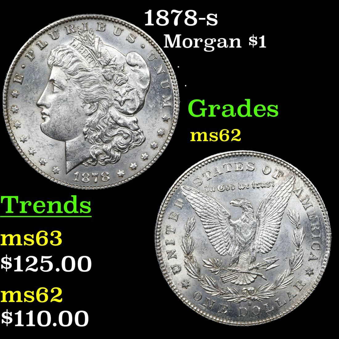 1878-s Morgan $1 Grades Select Unc (1 of 3)