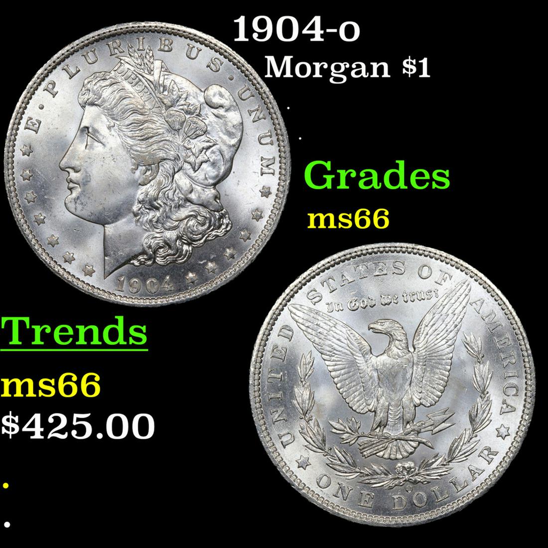 1904-o Morgan Dollar $1 Grades GEM+ Unc (1 of 3)