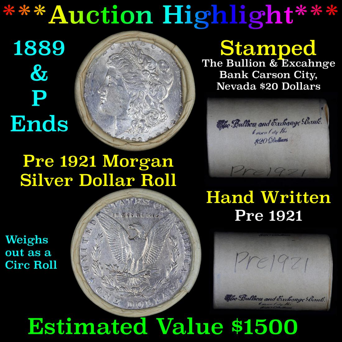 ***Auction Highlight*** Pre 1921 Morgan Silver Dollar (1 of 5)
