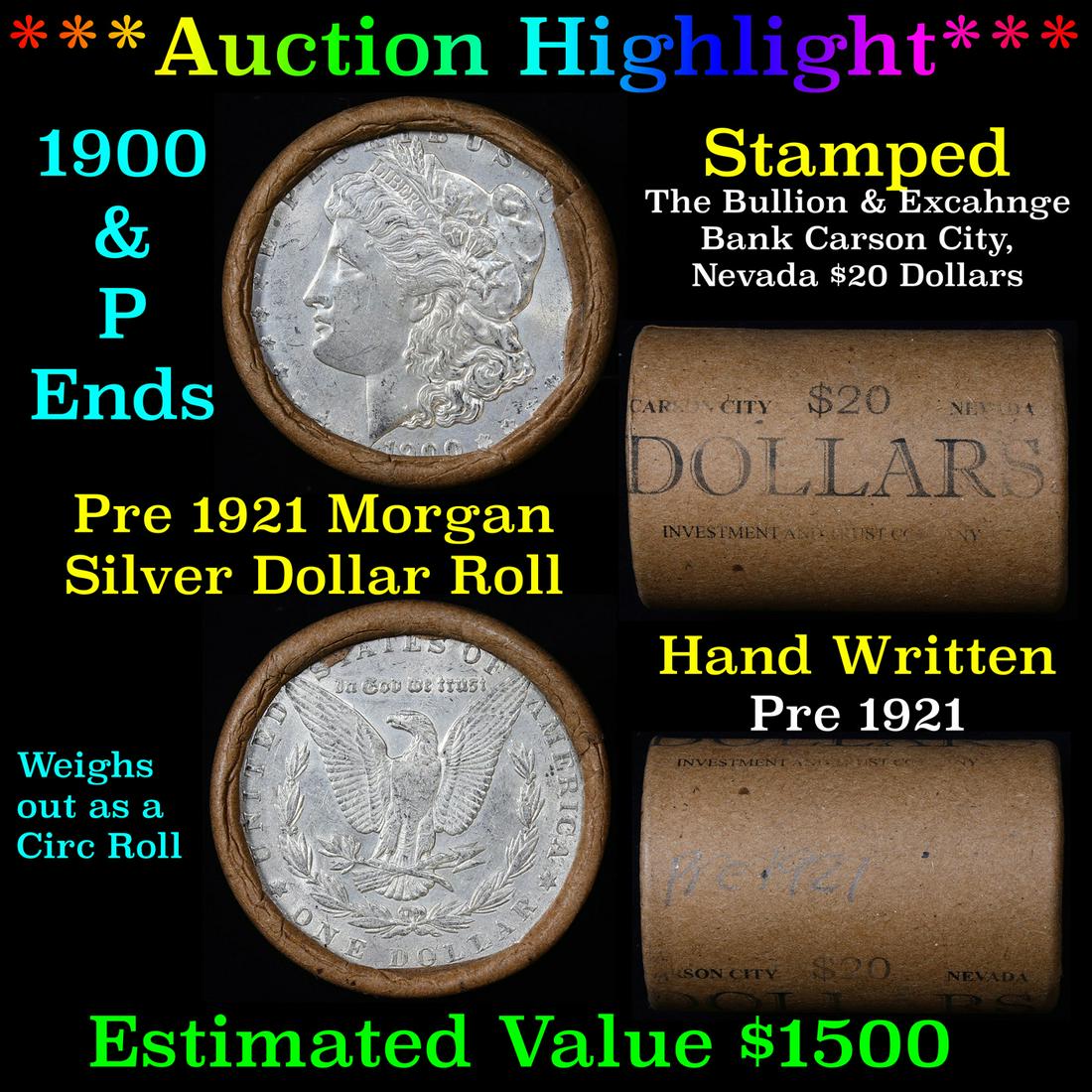 ***Auction Highlight*** Pre 1921 Morgan Silver Dollar (1 of 5)