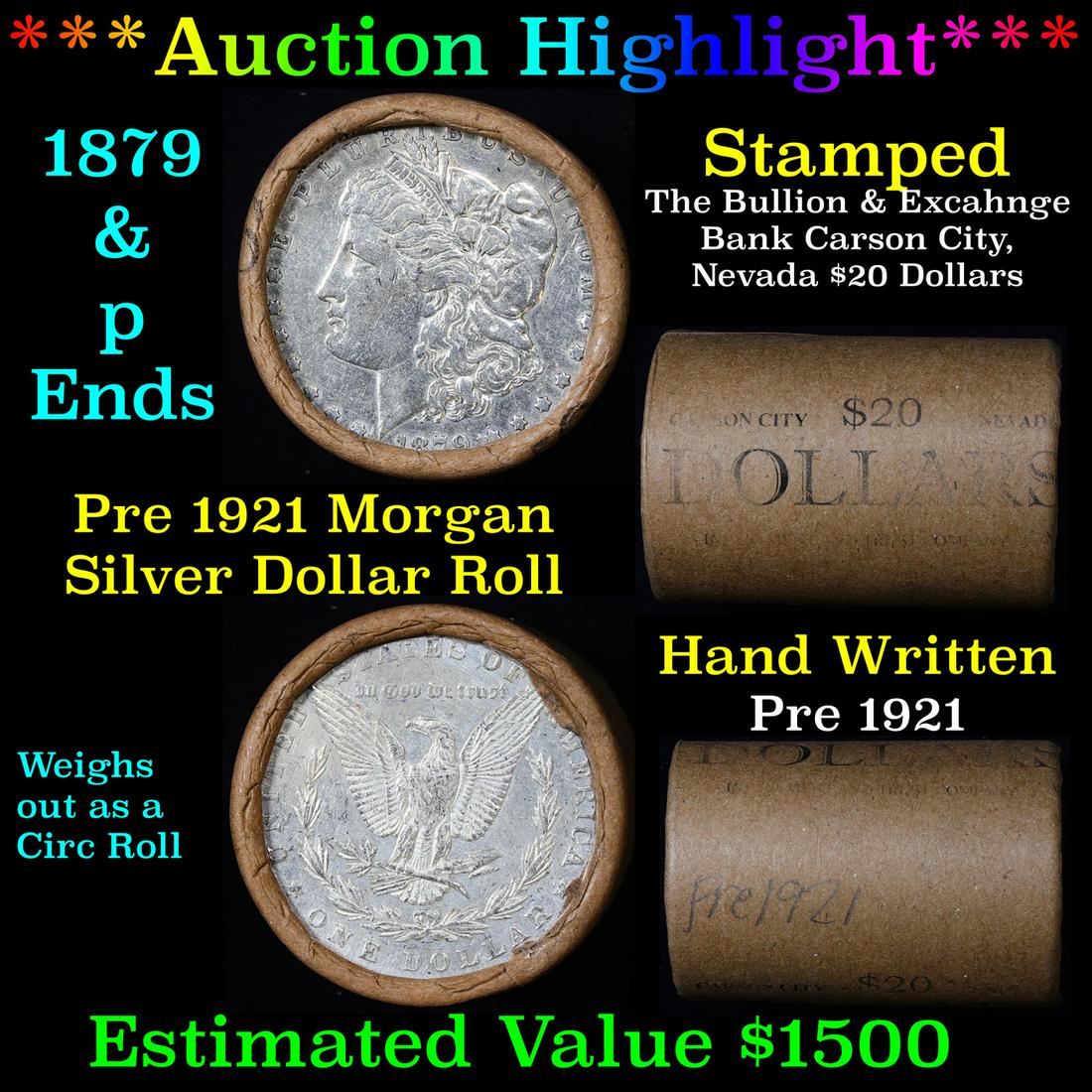***Auction Highlight*** Pre 1921 Morgan Silver Dollar (1 of 5)