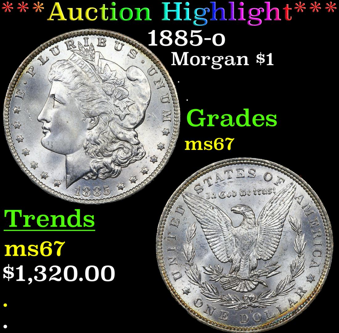 ***Auction Highlight*** 1885-o Morgan Dollar $1 Graded (1 of 5)
