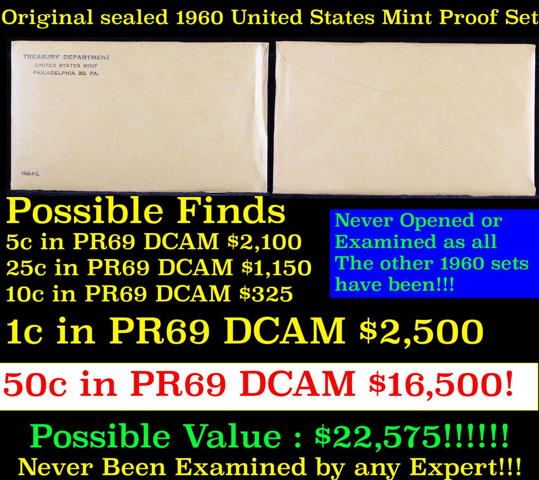 Original sealed 1960 United States Mint Proof Set (1 of 3)