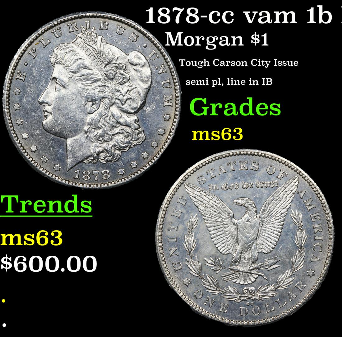 1878-cc vam 1b I2 R4 Morgan Dollar $1 Grades Select Unc (1 of 3)