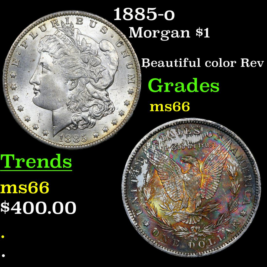 1885-o Morgan Dollar $1 Grades GEM+ Unc (1 of 3)