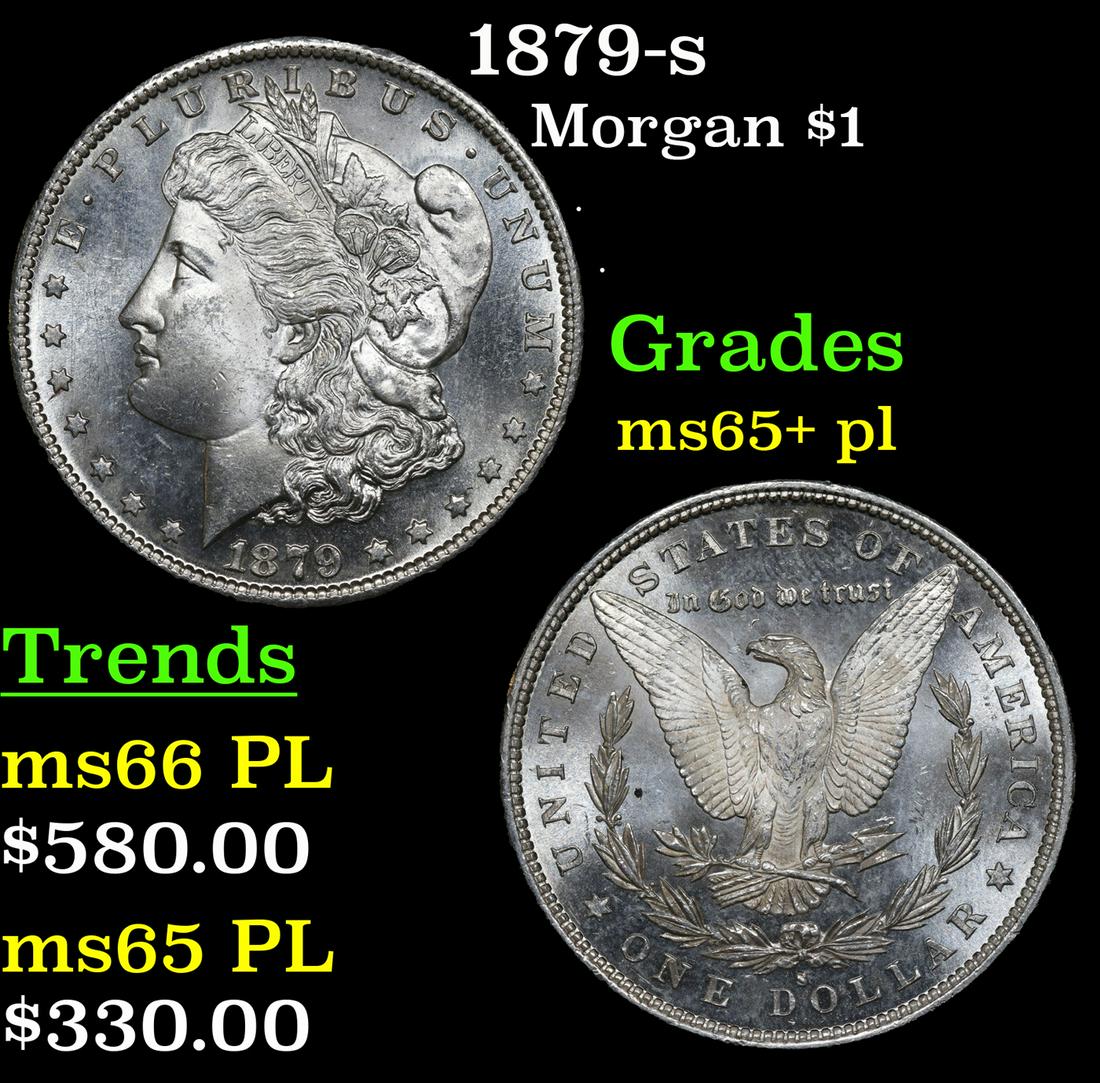 1879-s Morgan Dollar $1 Grades GEM+ PL (1 of 7)