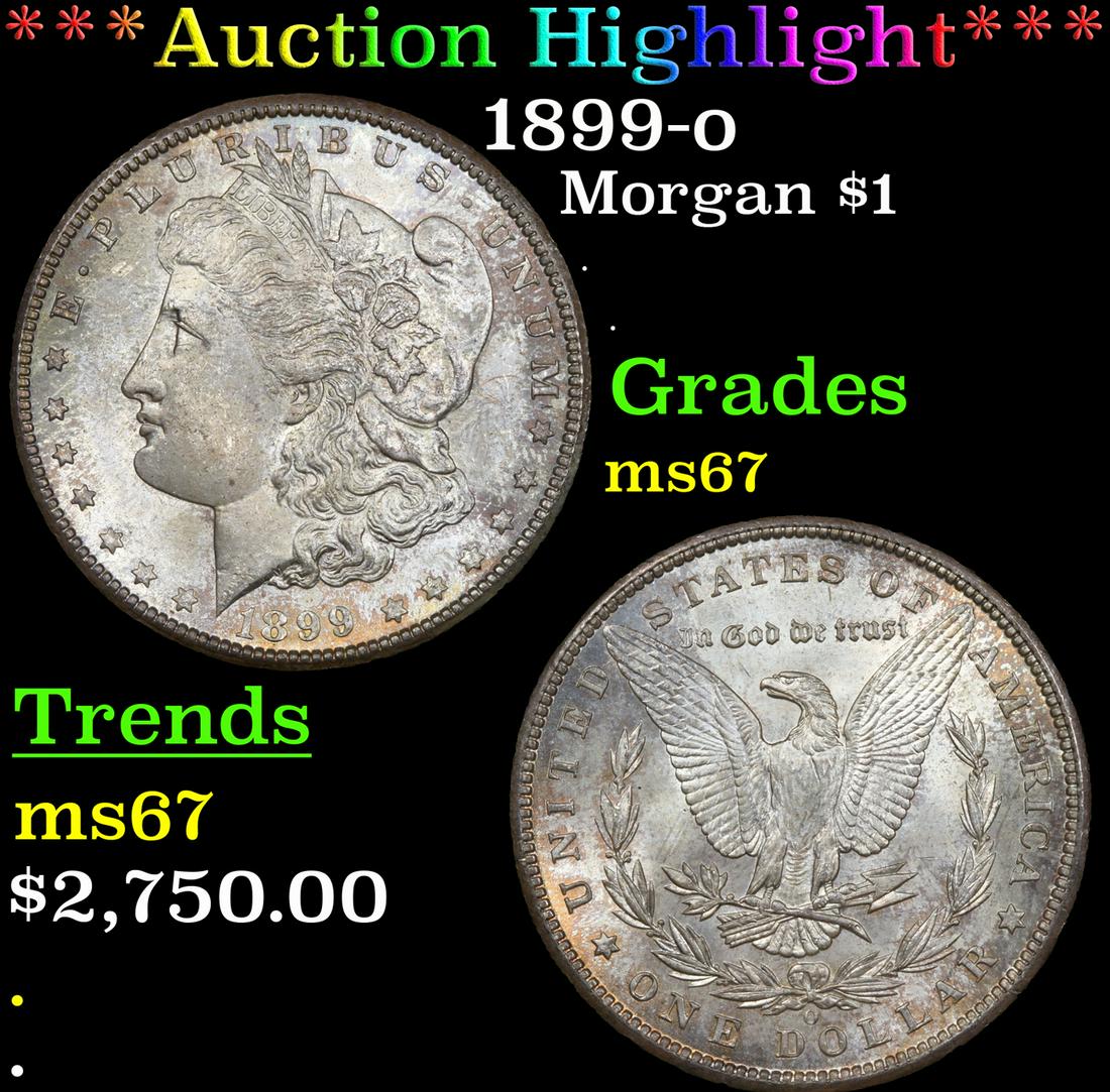 ***Auction Highlight*** 1899-o Morgan Dollar $1 Graded (1 of 5)