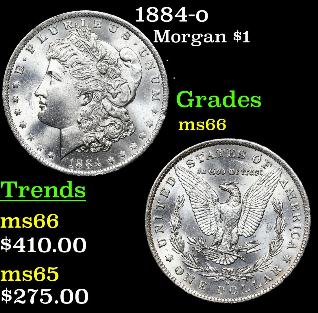 1884-o Morgan $1 Grades GEM+ Unc (1 of 3)