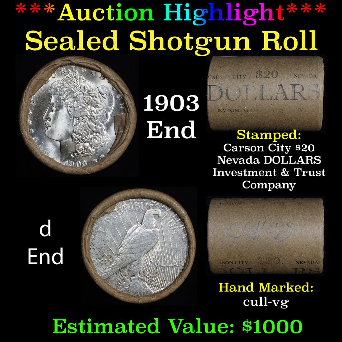 ***Auction Highlight*** 1903 Morgan & D Ends Cull-VG (1 of 5)