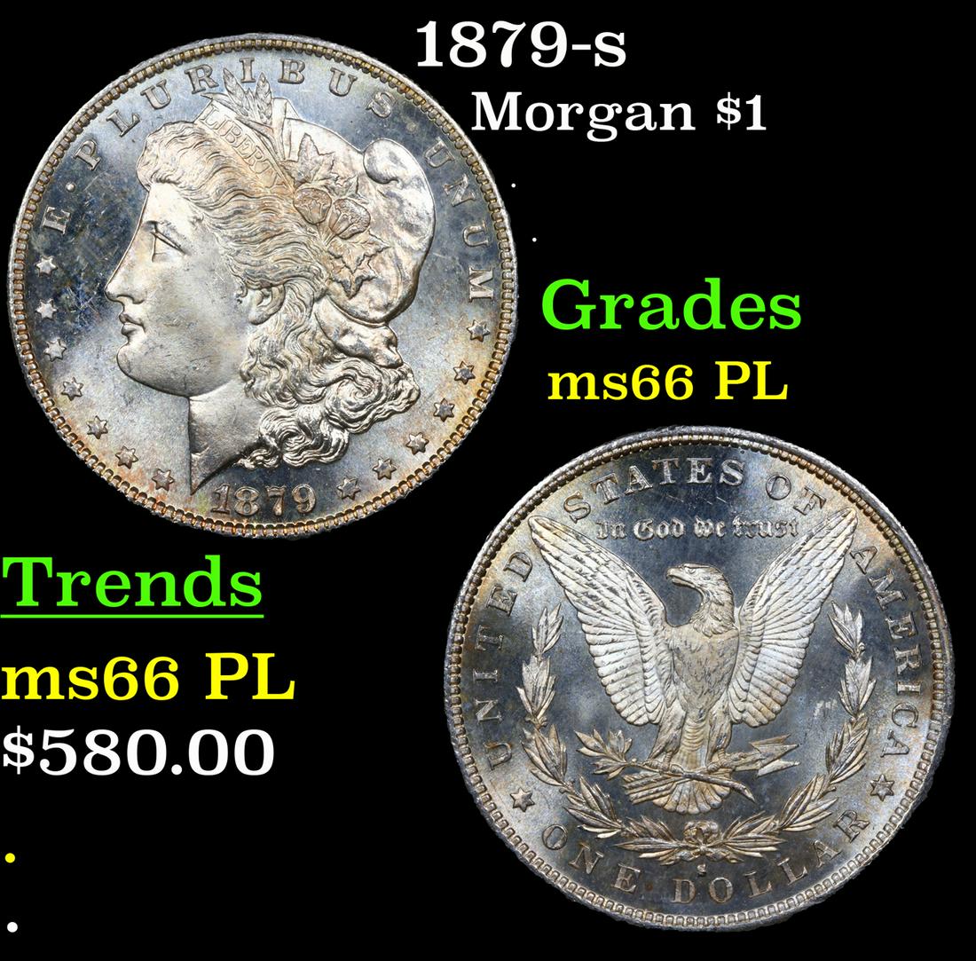 1879-s Morgan $1 Grades GEM+ UNC PL (1 of 7)