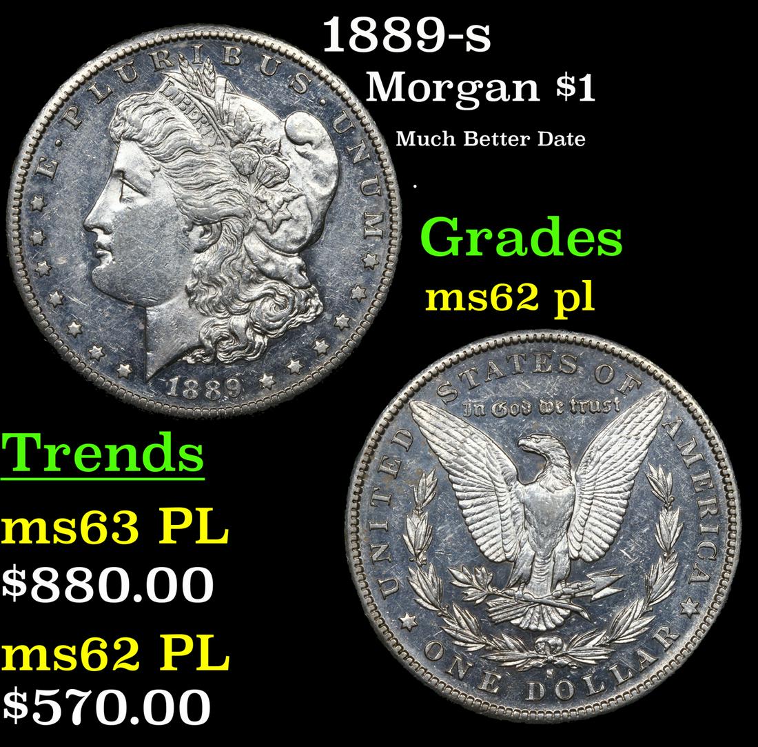 1889-s Morgan $1 Grades Select Unc PL (1 of 7)