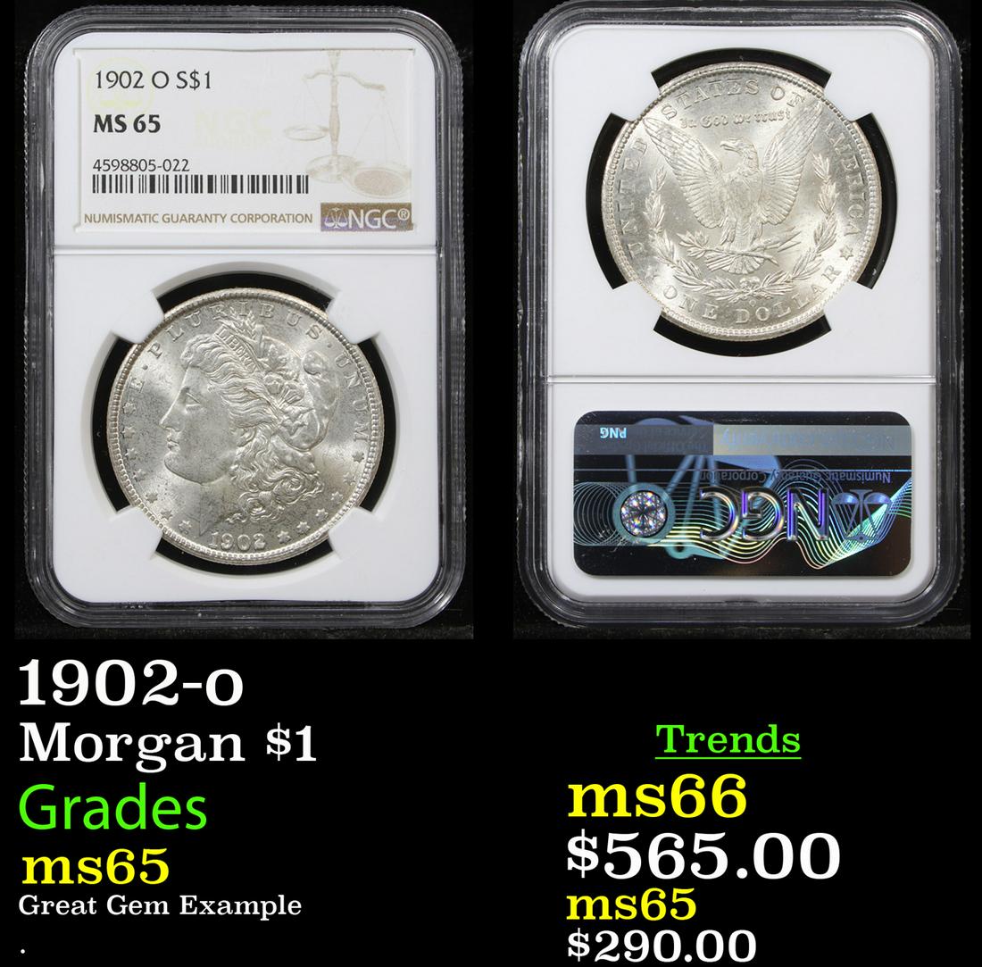 1902-o Morgan $1 Graded ms65 (1 of 3)