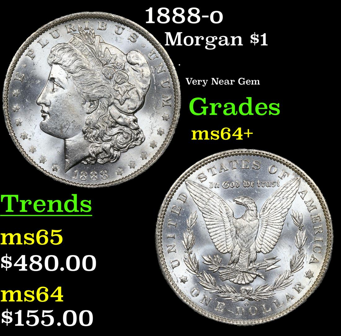 1888-o Morgan $1 Grades Choice+ Unc (1 of 3)