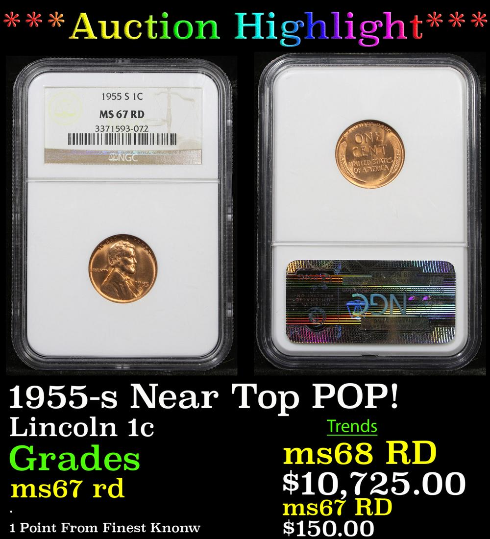*Highlight* 1955-s Near Top POP! Lincoln 1c Graded ms67 (1 of 3)