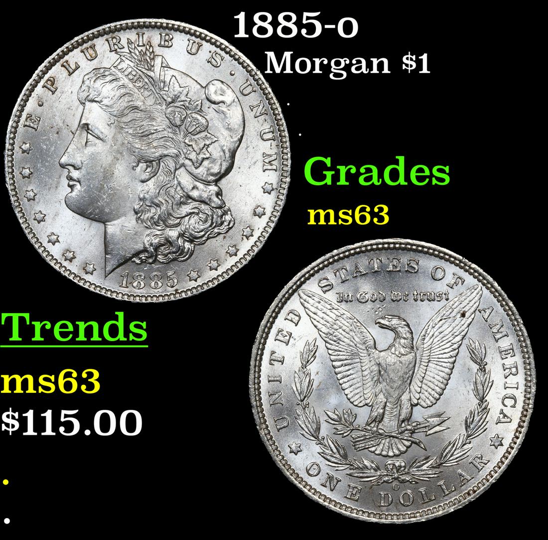 1885-o Morgan $1 Grades Select Unc (1 of 3)