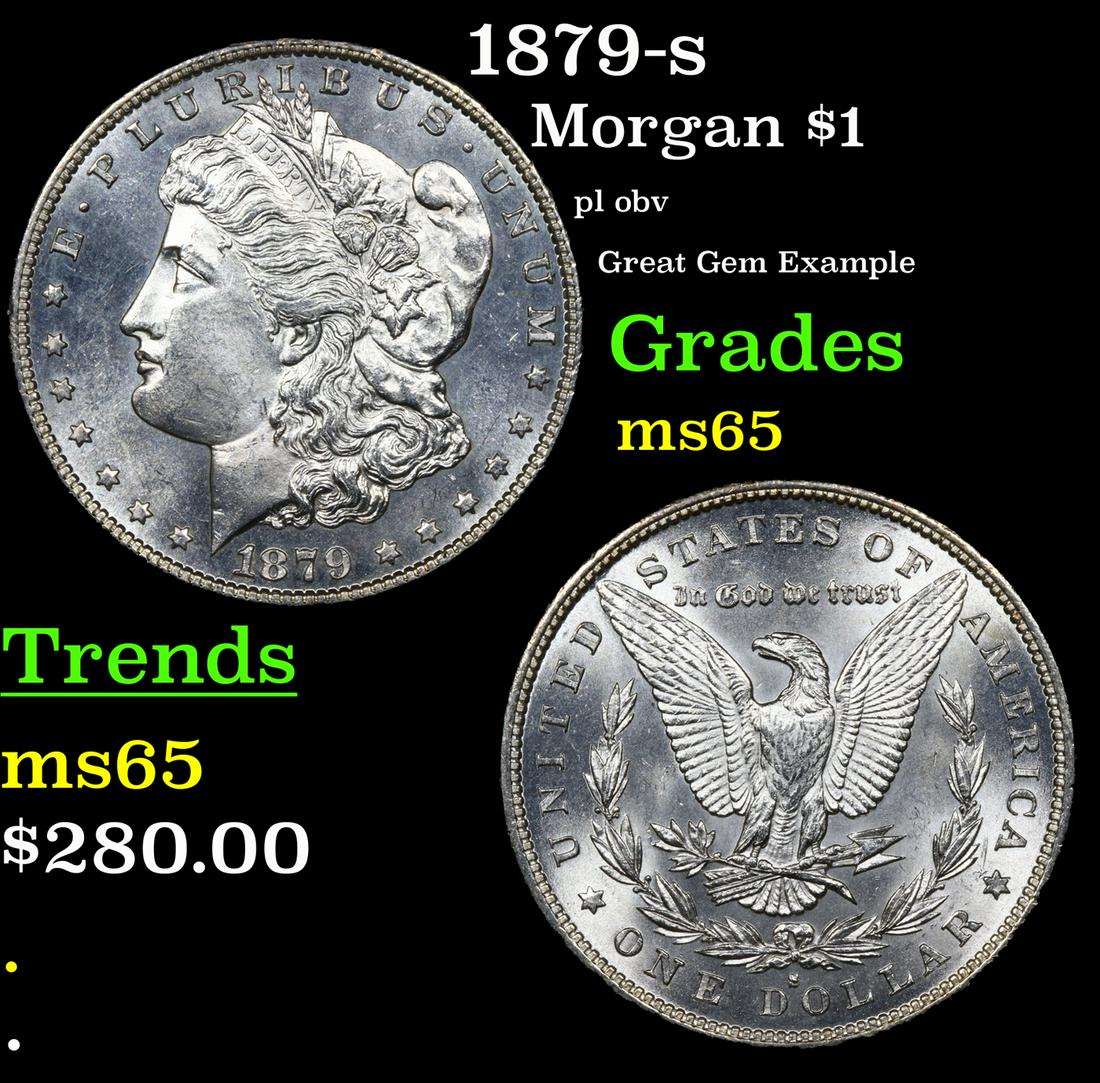 1879-s Morgan $1 Grades GEM Unc (1 of 7)