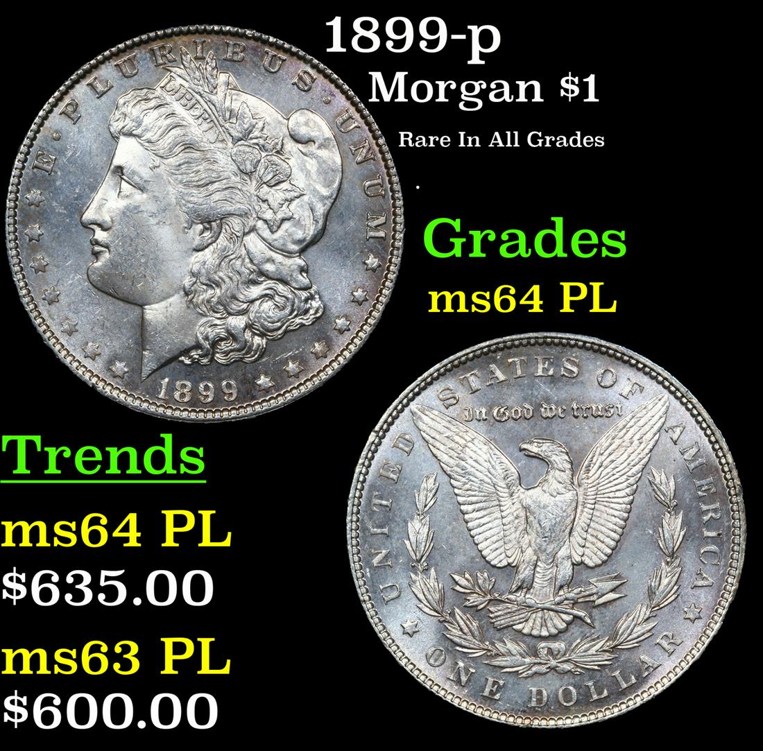 1899-p Morgan $1 Grades Choice Unc PL (1 of 7)
