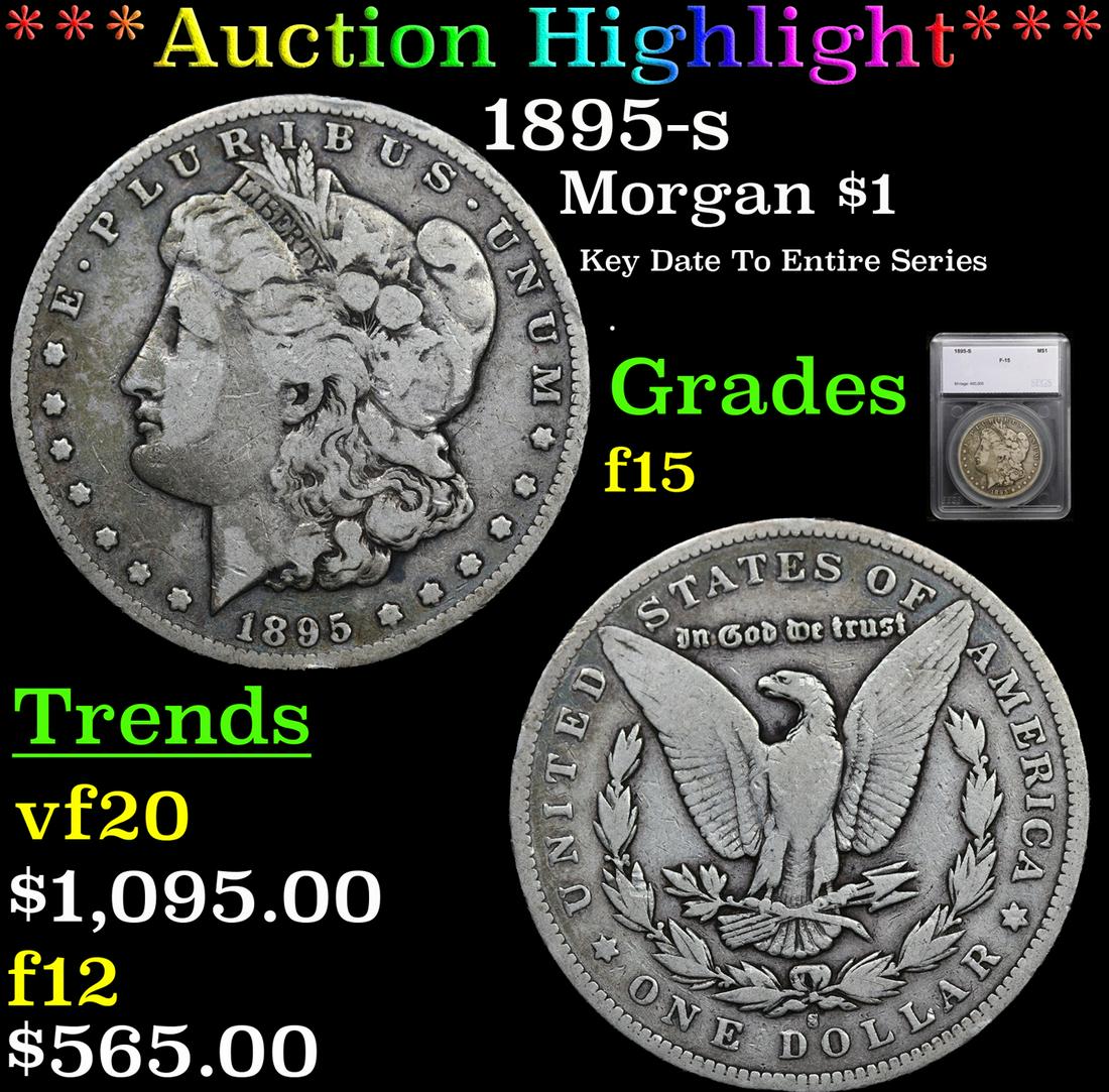 1895-s Morgan Dollar $1 Graded f15 By SEGS (1 of 5)