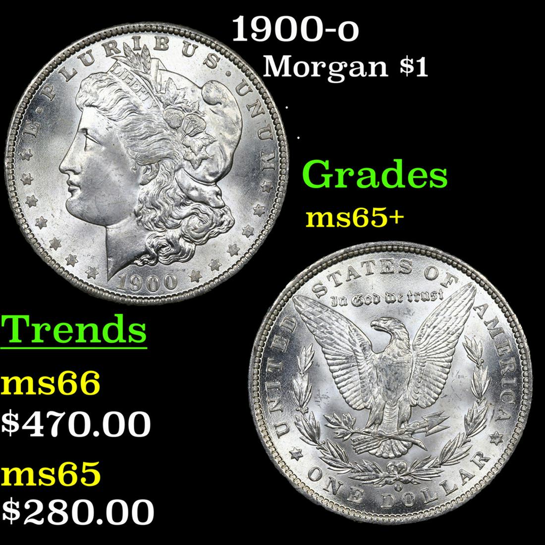 1900-o Morgan Dollar $1 Grades GEM+ Unc (1 of 3)