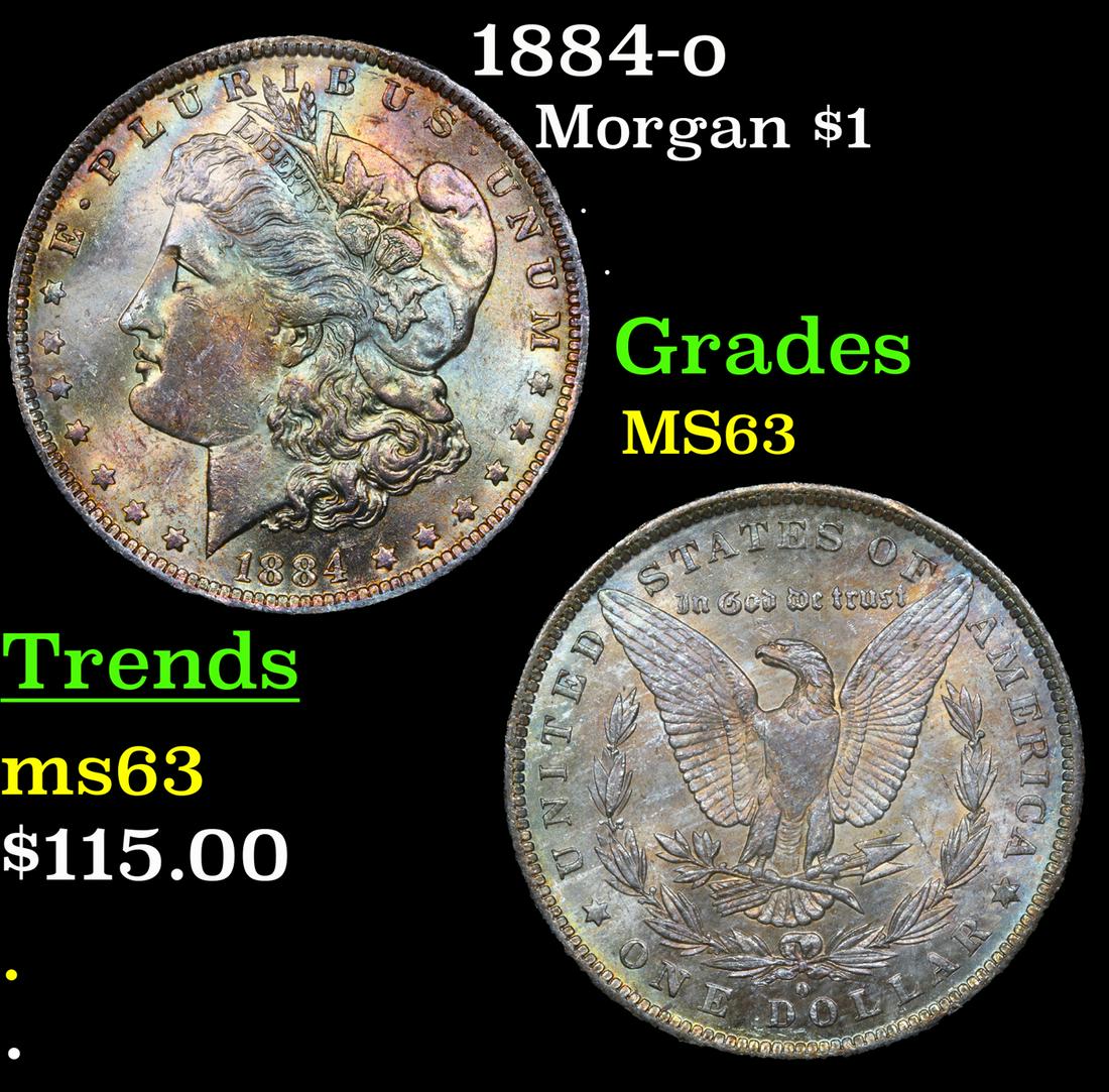 1884-o Morgan Dollar $1 Grades Select Unc (1 of 3)