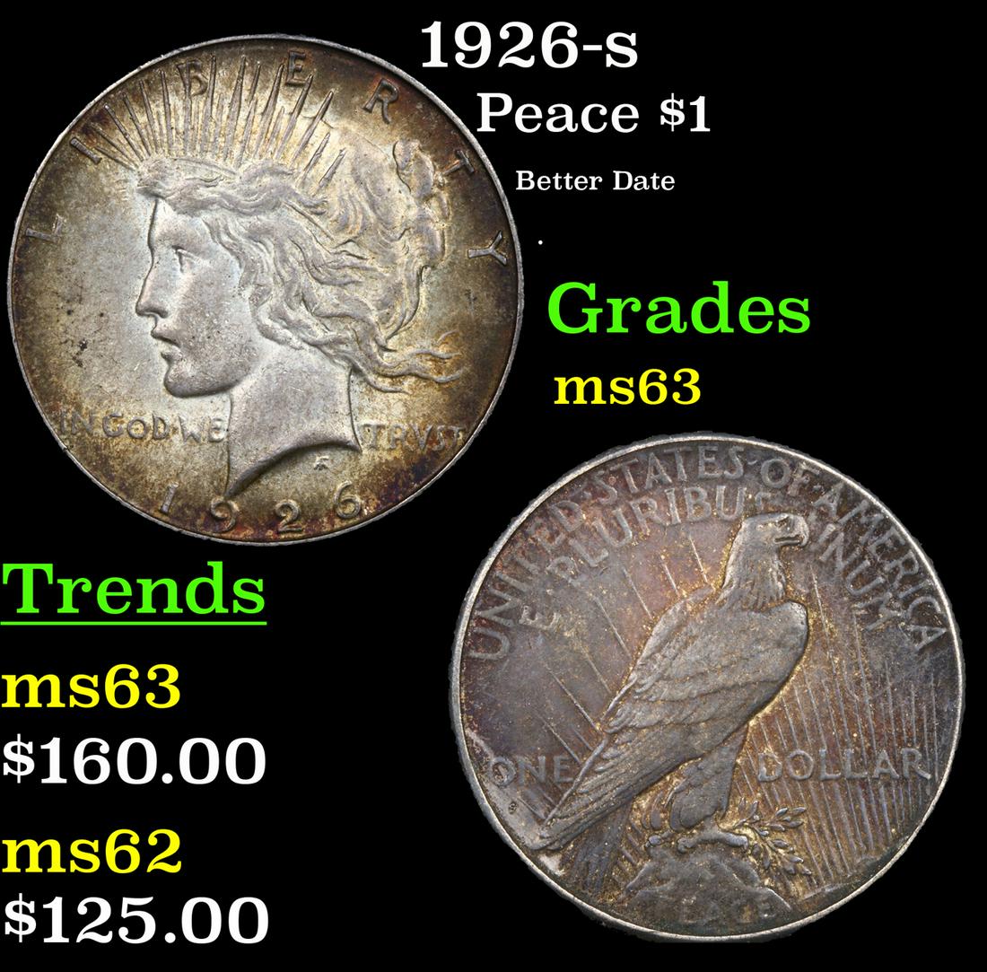 1926-s Peace $1 Grades Select Unc (1 of 3)