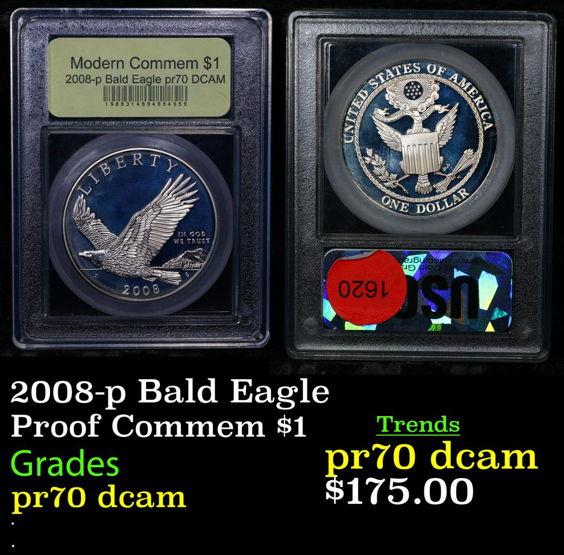 2008-P Bald Eagle Proof Commem $1 Graded GEM++ Proof Deep Cameo (1 of 5)