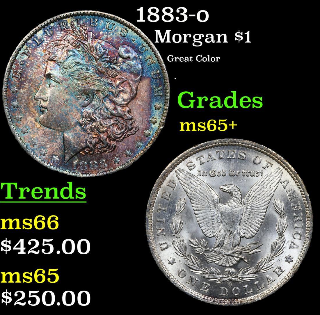 1883-o Morgan Dollar $1 Grades GEM+ Unc (1 of 3)